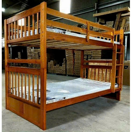 B012 - Oak : Giường 2 Tầng , 2 Hộc Tủ - Trên 1m / Dưới 1m